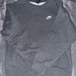 Nike Men's Charcoal Crewneck Sweater